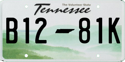 TN license plate B1281K