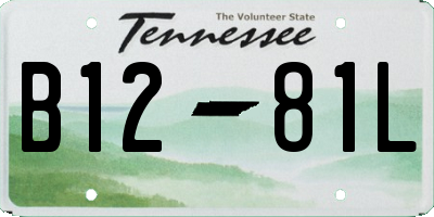 TN license plate B1281L