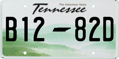 TN license plate B1282D