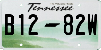 TN license plate B1282W