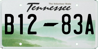 TN license plate B1283A
