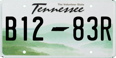 TN license plate B1283R