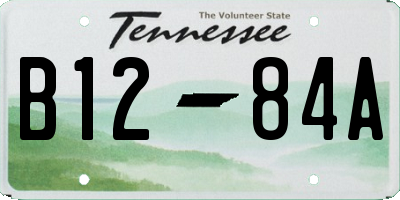 TN license plate B1284A
