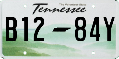 TN license plate B1284Y