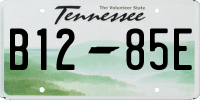 TN license plate B1285E