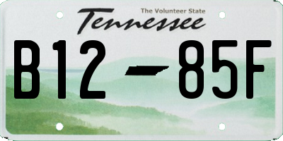 TN license plate B1285F
