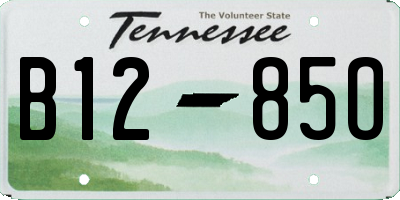 TN license plate B1285O