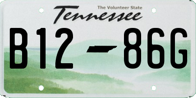 TN license plate B1286G