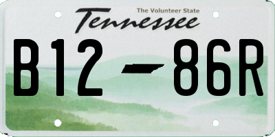 TN license plate B1286R