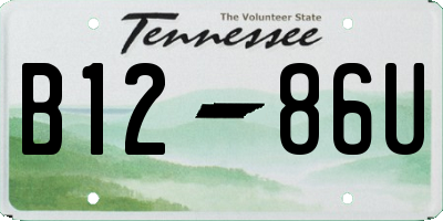 TN license plate B1286U