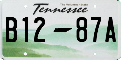 TN license plate B1287A