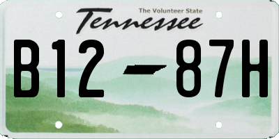 TN license plate B1287H