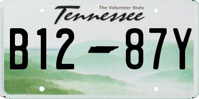 TN license plate B1287Y