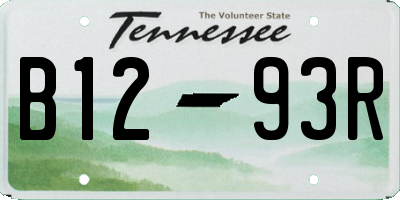 TN license plate B1293R