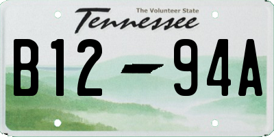 TN license plate B1294A