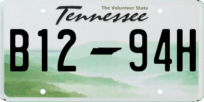 TN license plate B1294H