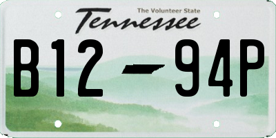 TN license plate B1294P