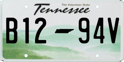 TN license plate B1294V