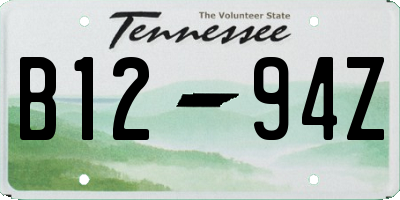 TN license plate B1294Z