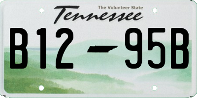 TN license plate B1295B