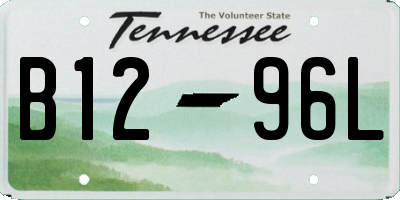 TN license plate B1296L