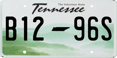 TN license plate B1296S