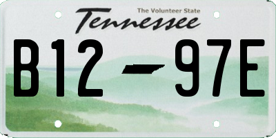TN license plate B1297E
