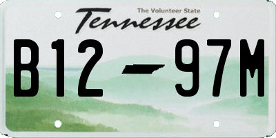 TN license plate B1297M
