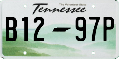 TN license plate B1297P