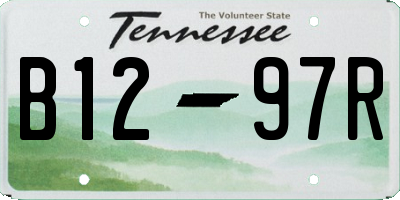 TN license plate B1297R