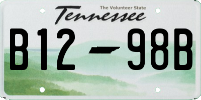 TN license plate B1298B