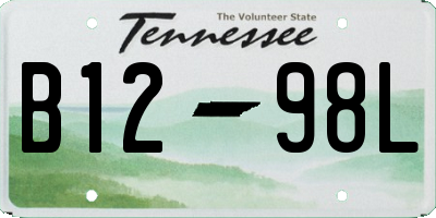 TN license plate B1298L