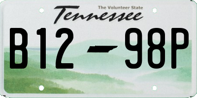 TN license plate B1298P
