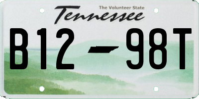 TN license plate B1298T