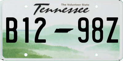 TN license plate B1298Z