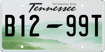 TN license plate B1299T
