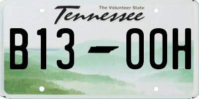 TN license plate B1300H