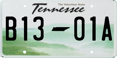 TN license plate B1301A