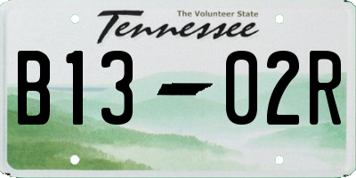 TN license plate B1302R