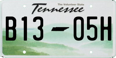 TN license plate B1305H