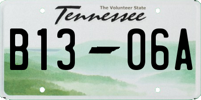 TN license plate B1306A