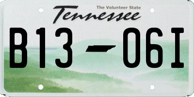 TN license plate B1306I