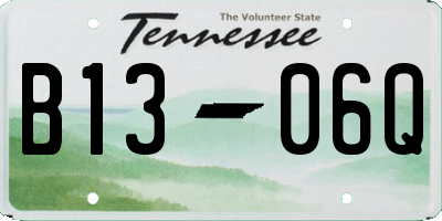 TN license plate B1306Q