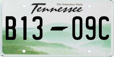 TN license plate B1309C