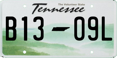 TN license plate B1309L