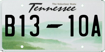 TN license plate B1310A