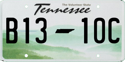 TN license plate B1310C