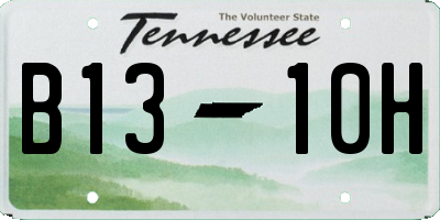 TN license plate B1310H