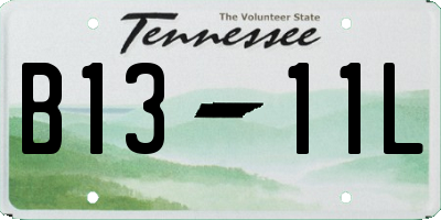 TN license plate B1311L