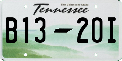 TN license plate B1320I